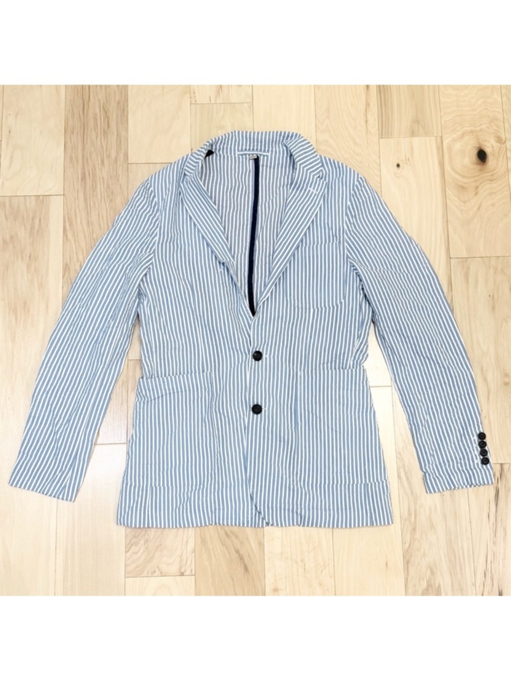 Burberry London Men’s Serpentine Seersucker Sport Coat Blazer